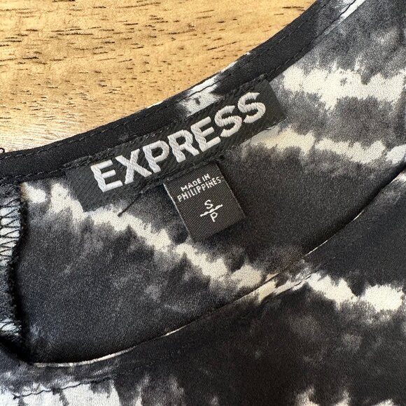 Women's Express Tie Dye Stripe Tank Top SzS - Picture 4 of 6